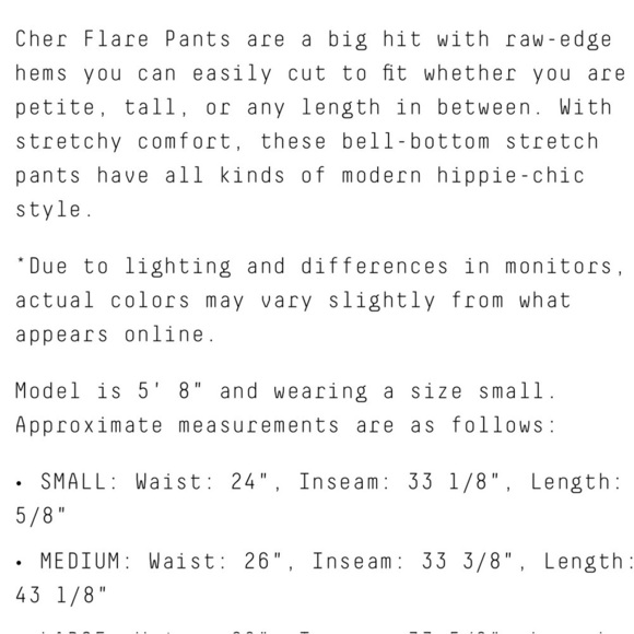 Dark gray flare raw edge stretchy pants, cut to fit, new - Picture 9 of 10